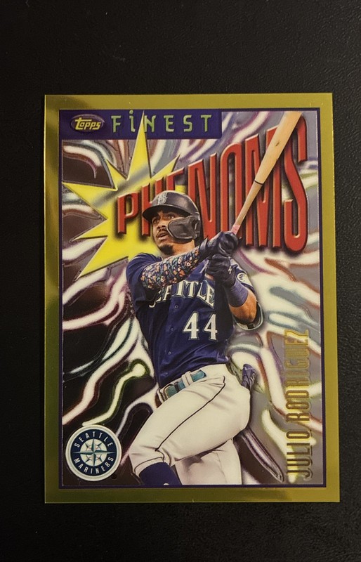 2023 Topps Finest Flashbacks - Finest Phenoms Julio Rodriguez #166