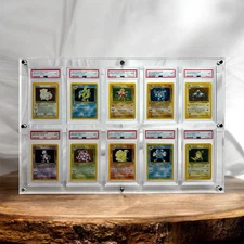 3/10 Graded Trading Card Display Frame Acrylic PSA Card Display Case Wall Mount