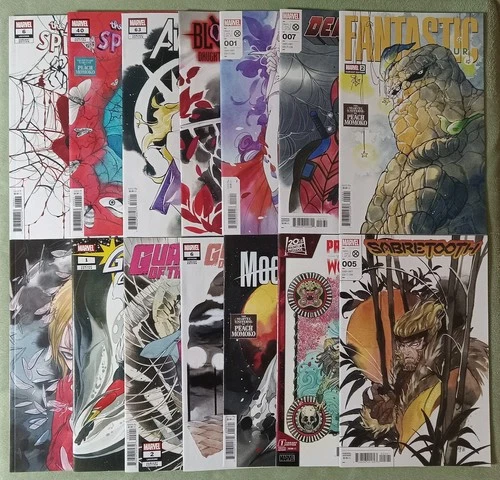 14 PEACH MOMOKO VARIANT COVERS MARVEL COMICS IMAGE AMAZING SPIDERMAN DEADPOOL NM