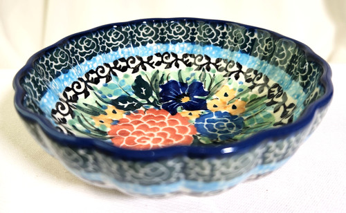 Ceramika Artystyczna Polish Pottery Unikat Bowl Teresa Liana Signed 2123 5"