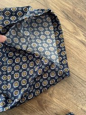 Vintage Deluxe Men Herren Pyjama Sets Sleepwear Satin-Optik Home Wear 52/54 Top!