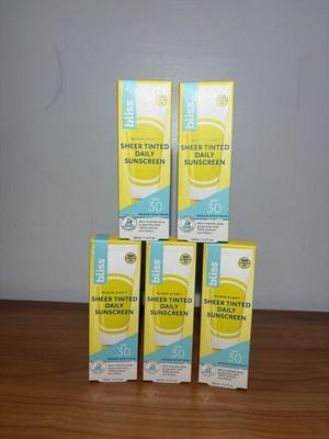 5 PACK  Block Star, Tinted Daily Mineral Sunscreen, SPF 30, 1.4 fl oz EXP 6/27