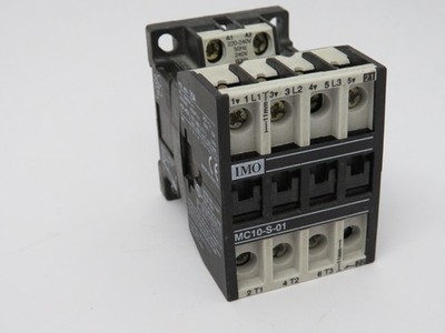 IMO MC10-S-01-230 Contactor 220-240V 50Hz 240V 60Hz 1NC 10A 400VAC 3P USED