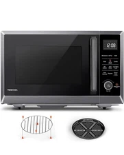 Air Fryer Combo 8-In-1 Countertop Microwave Oven, with Convection, Broil, Odor R