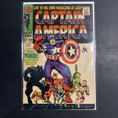 Captain America #100 (Marvel Comics April 1968) Nice Condition See Pics