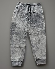 Urban Outfitters Black Acid Wash Sweatpants Joggers Elastic Waist & Ankle Men M