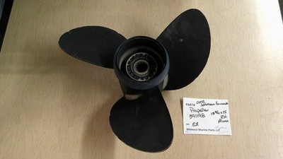 391198 Johnson Evinrude OMC Propeller 13-3/4x15 RH Aluminum 13-spline E2