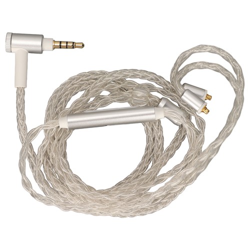 Earphone Upgrade Cable Silver Plated MMCX Headset Cord Clear Bass Elbow Plug For - Picture 9 of 12