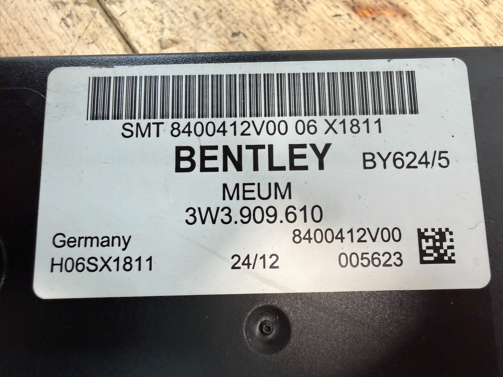 2013 BENTLEY CONTINENTAL GT TRUNK LID LOCK RELEASE CONTROL MODULE OEM