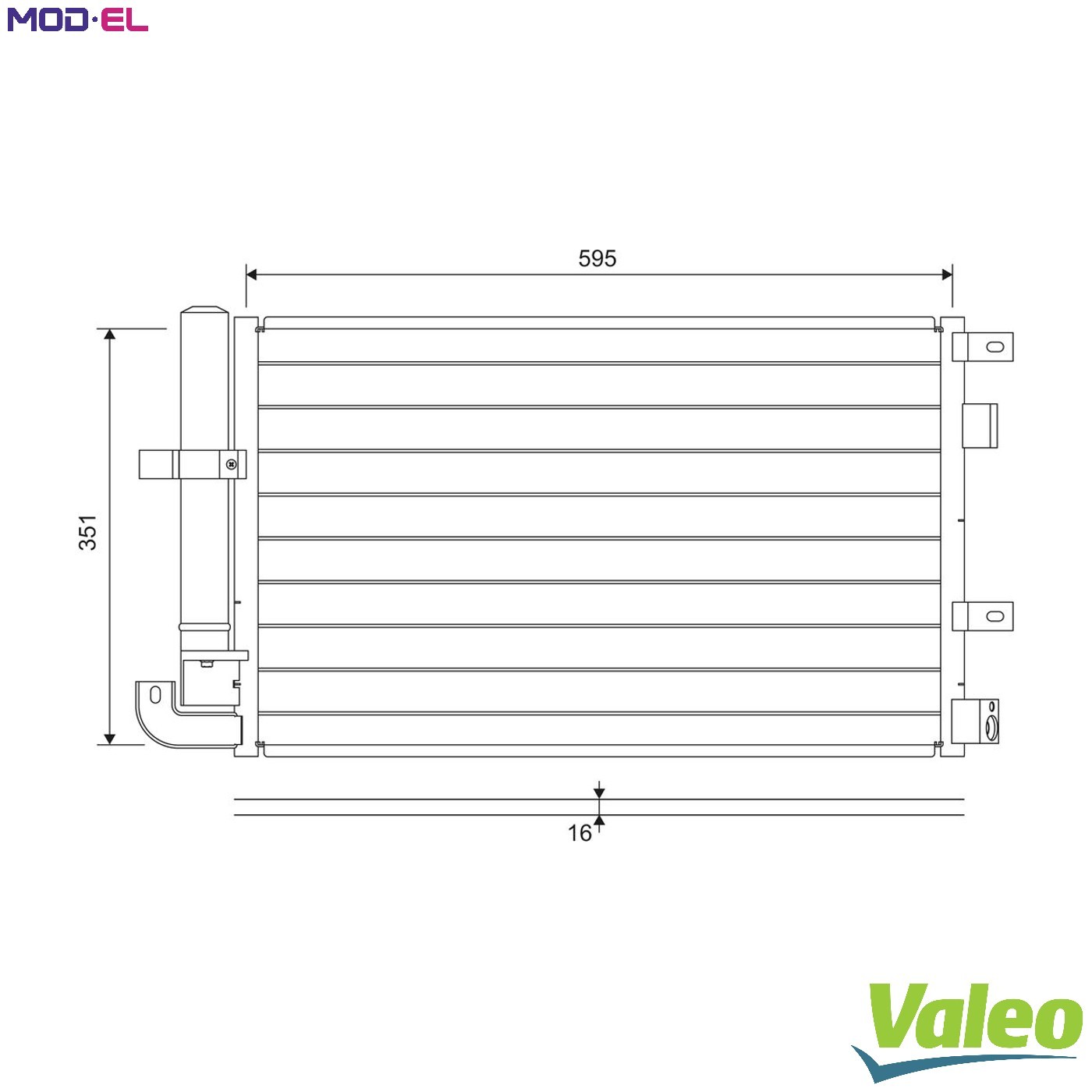 VALEO Aircon Condenser JAGUAR XF STYPE 822694 - Image 6