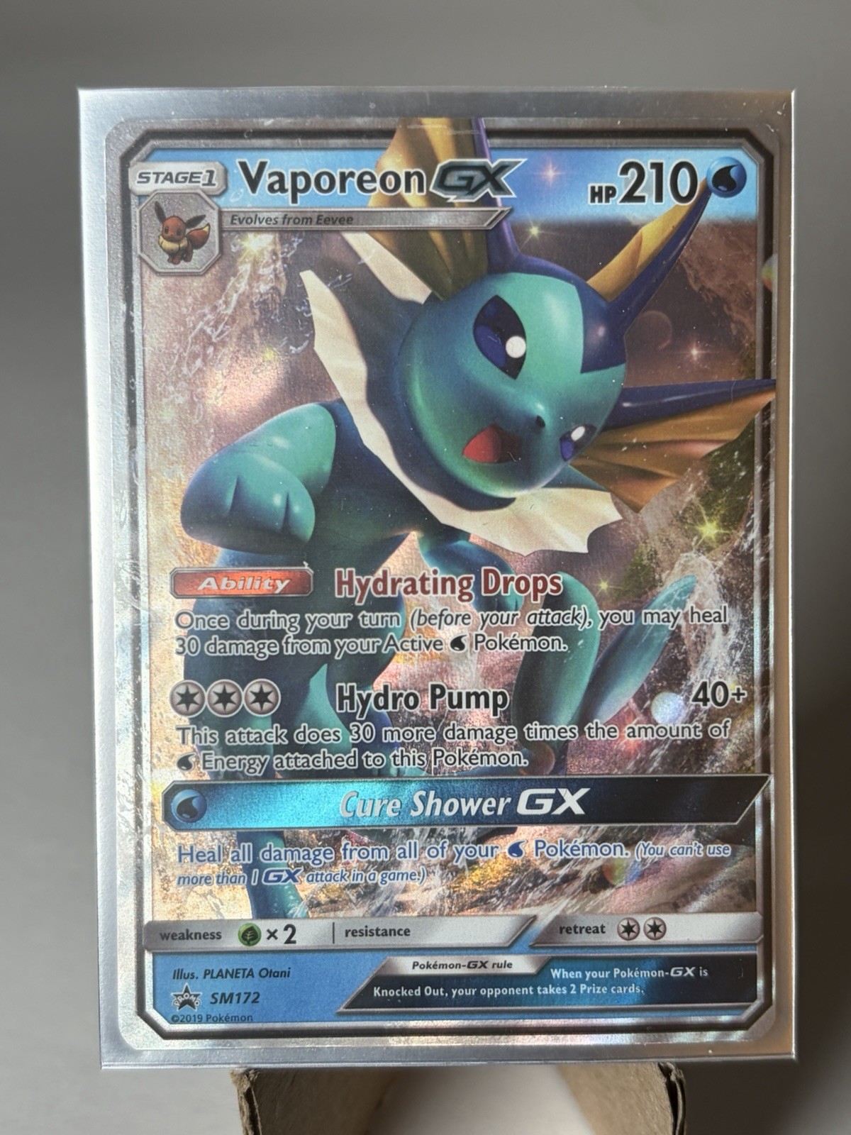 Vaporeon GX SM172 Sun & Moon Black Star Promo Pokemon NM