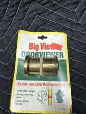 Vintage Big View  Doorviewer By Brained Mfg Co. Wide Angle 180. Original Package
