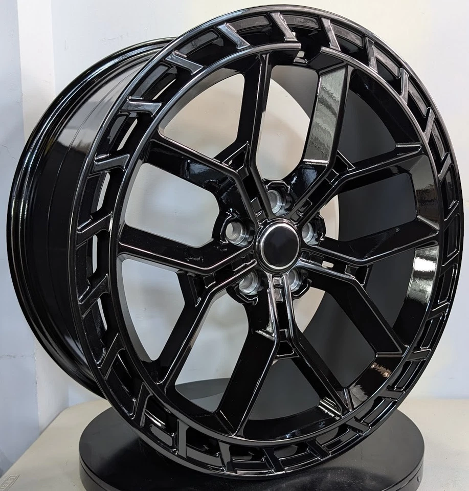 22" Black Wheels Rims Set4️⃣ Fits Land Rover Range Rover Sport HSE Autobiography Foto 4 de 4