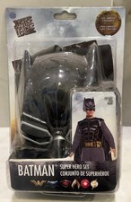 Batman Justice League Super Hero Costume Boys Fits 8-10 Full Jumpsuit Cape Mask