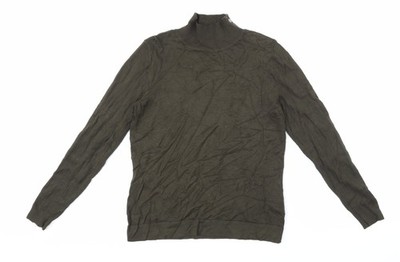 Cortefiel Damen Strickpullover Pullover grün Größe L