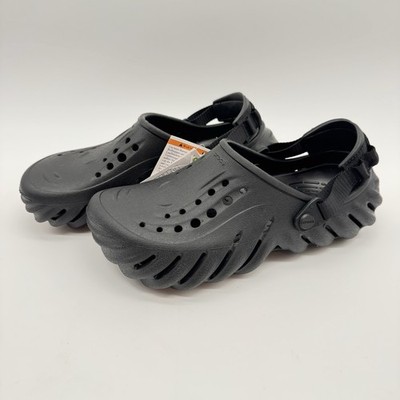 Crocs Echo Clogs  Black Noir  207937-001  unisex M8/W10