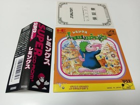 LEMMINGS PC Engine SCD SUPER CD-ROM Japan Import Free shipping FedEx DHL Tested
