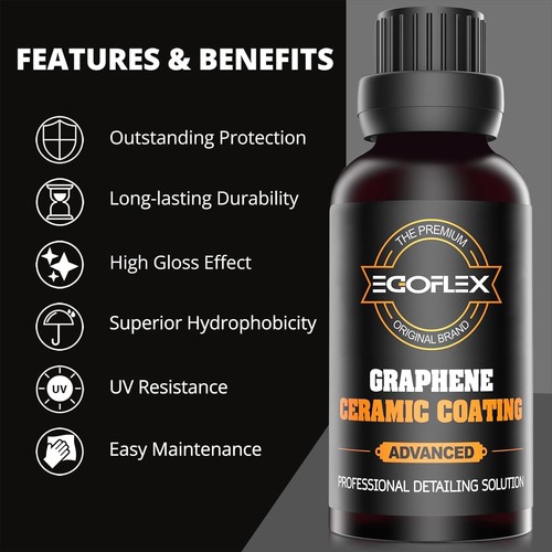 20H Professional Grade Graphene Ceramic Coating - 50ML Ultimate Protection Kit - Foto 4 di 9
