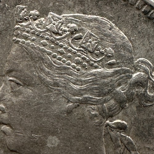 Straits Settlements 5 Cents KM# 10 Silver Coin Slightly Toned High Grade - Picture 3 of 5