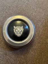 One Jaguar Wheel Center Rim Hub Cap Dust Lug Cover Silver