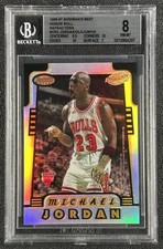 MICHAEL JORDAN HAKEEM OLAJUWON BGS 8 1996 BOWMAN'S BEST HR2 HONOR ROLL REFRACTOR