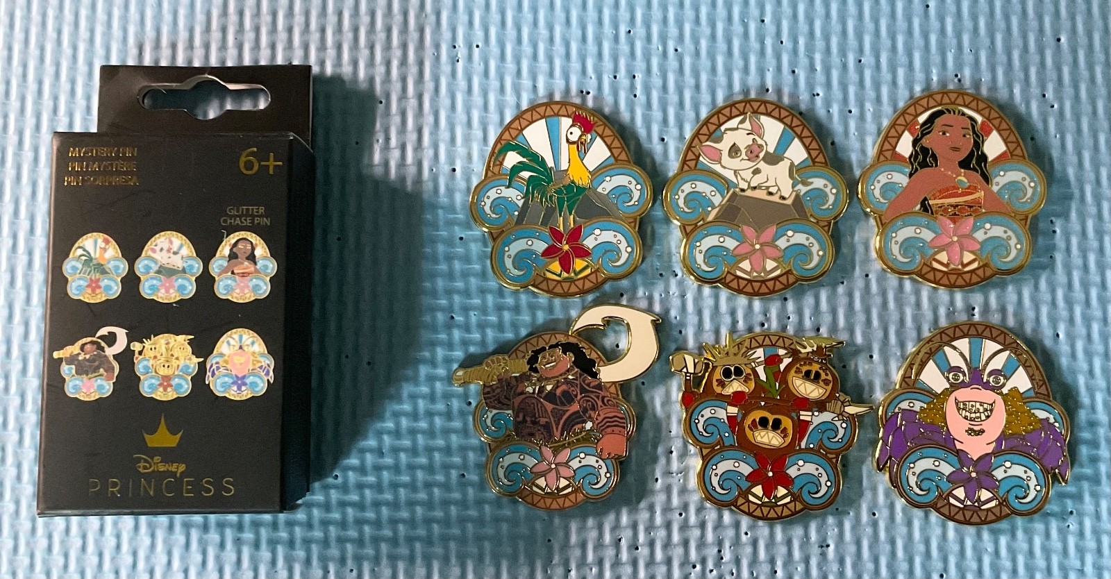 Disney Loungefly 2025 Moana Mystery Complete Pin Set