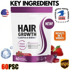 Hair Growth Accelerator Soft Chews, Hair Growth Vitamins for Women and Men with