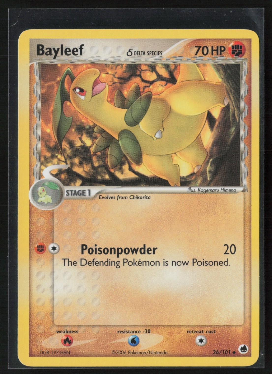 Bayleef (Delta Species) Uncommon Dragon Frontiers 26/101 LP