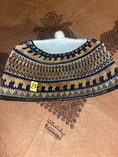 Handmade Hausa Cap Traditional West African Embroidered Kufi Hat  Size 23 Inch