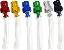 6 Pcs Gas Cap Vent Tube, Fuel Gas Tank Cap Breather Vent ,6 COLORS-Transparent