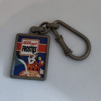Vintage Kellogg s Frosties Schlüsselanhänger / Werbeanhänger   Tony Tiger