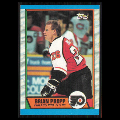 Brian Propp #139 1989 Topps Philadelphia Flyers Hockey Card NHL NM