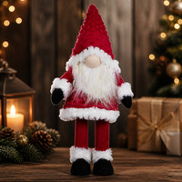 Weihnachtswichtel 42Cm(60Cm) Wackelnder Gnom Rot Wackelwichtel Dekofigur