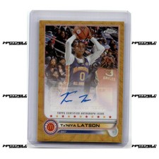 2022 Topps Chrome McDonald's A/A - Gold #CA-TL Ta'Niya Latson Rookie Auto /50
