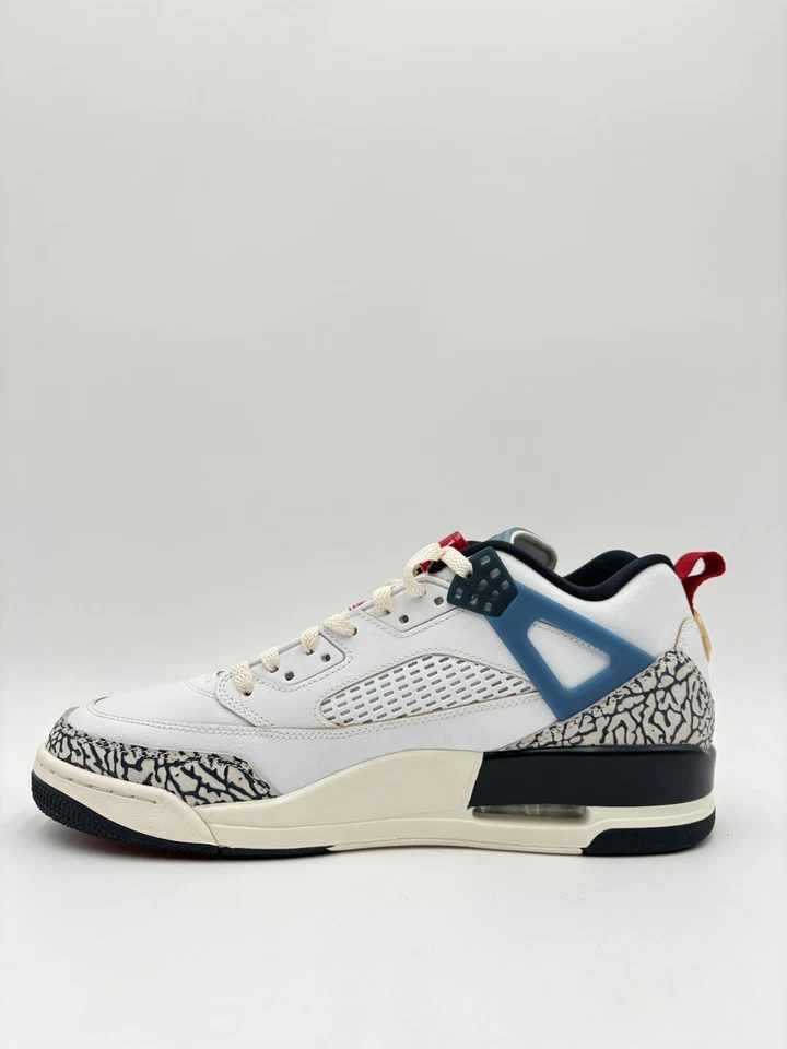 Nike Men's Jordan Spizike Low Size 10 White/Blue |HM3712-164| - Image 3 of 4