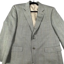 Polo Ralph Lauren Blazer Men 42R Brown Herringbone Wool Jacket Sport Coat Suit