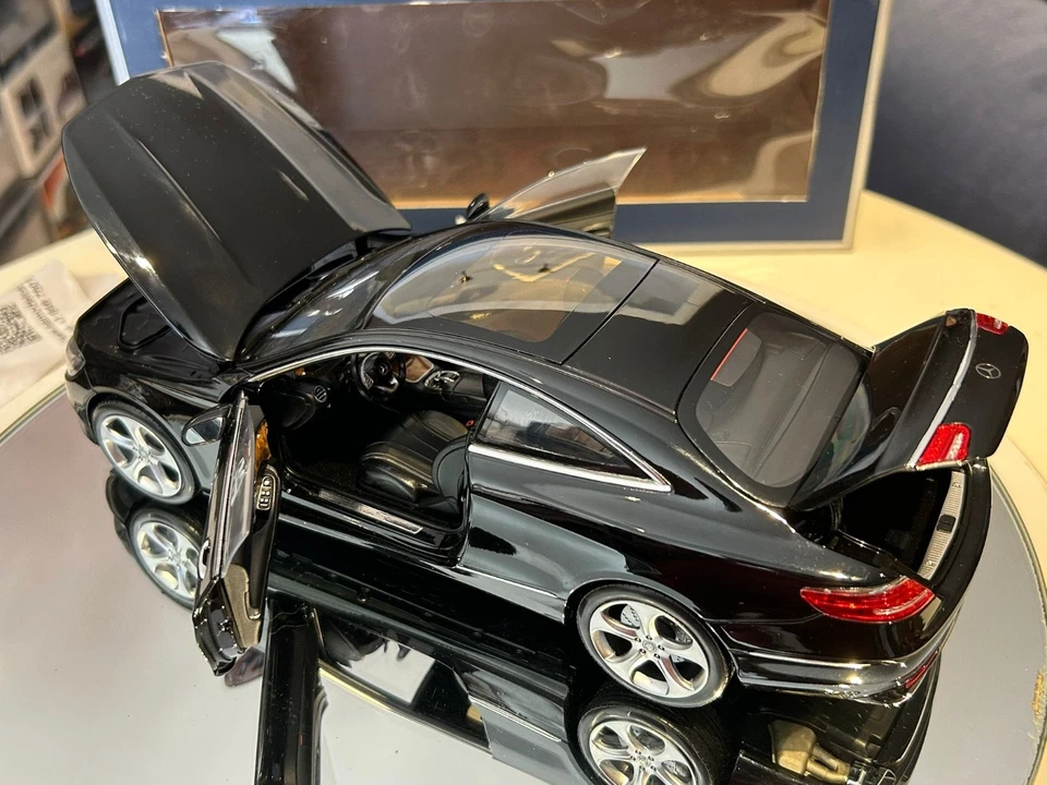 Norev 1/18 Mercedes S-Class Coupé C217 2014 Black Metallic GORGEOUS MINT Boxed - Immagine 4 di 4