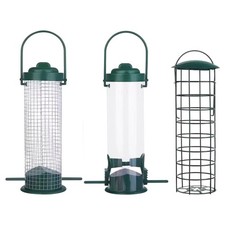 Wild Bird Feeder for Garden Yard Set of 3 Hanging Bird Feeder for Outside