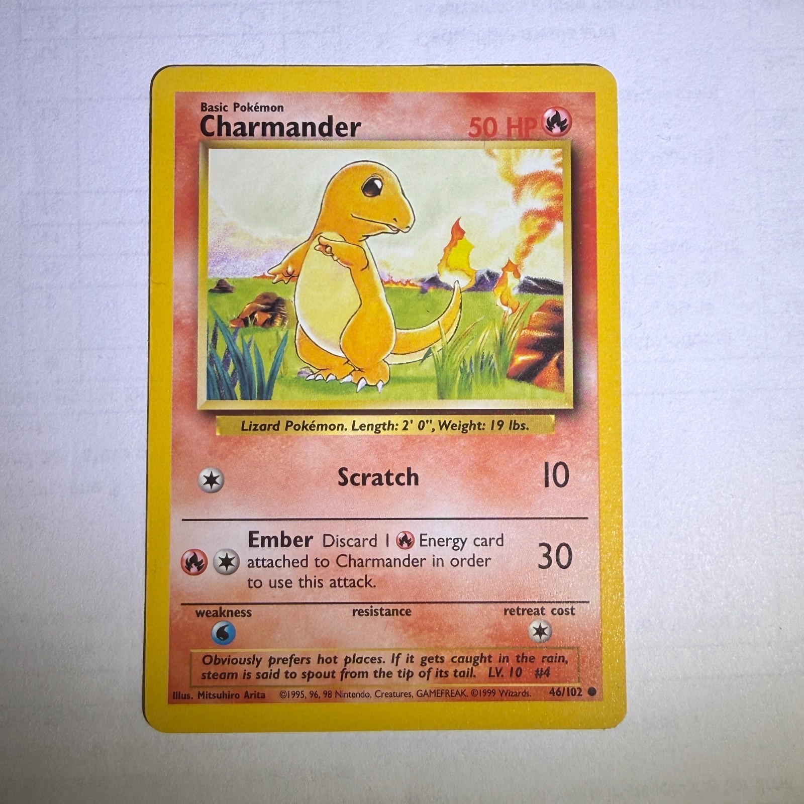 Charmander 46/102 - Base Set LP+ / NM
