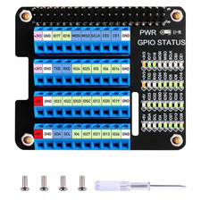 GPIO Screw Terminal Block Breakout Board HAT for Raspberry Pi, GPIO Expansion Bo