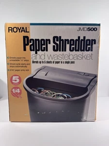 Royal JMD500 Déchiqueteuse de papier avec panier de déchets Nouveau dans la boîte