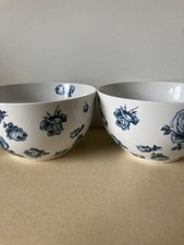 Katie Alice Vintage Indigo Floral Bowl x 2
