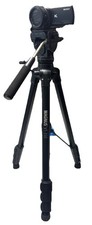 Sony FDR AX33 4K HD Wi-Fi Handycam Black W/Magnus VT-350 Tripod, Camera Bag  