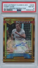 Harry Kane 2022-23 Finest Flashback Orange Auto Autograph Hotspur 6/10 PSA 8