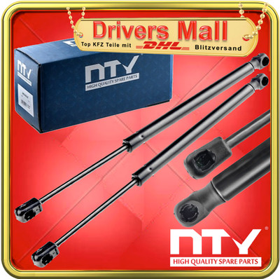 2x NTY Gasfeder Heckklappe Dämpfer 362mm 470N   VW UP! 121 122 BL1 BL2 2011-2021