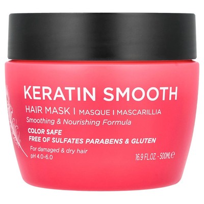 Keratin Smooth, Hair Mask, 16.9 fl oz (500 ml)