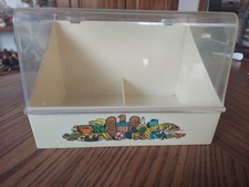 VINTAGE PLASTIC RECIPE CARD BOX HOLDER Americana Eagle Made In USA