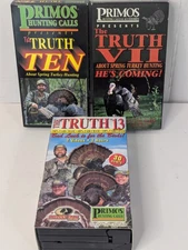 Lot Of 3 Primos "The Truth" Turkey Hunting Videos On VHS - Episodes 7, 10, 13