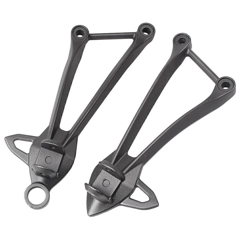 Pie de soporte trasero Pillion reposapiés para Kawasaki Ninja ZX10R 2008-2010 negro Foto 3 de 4