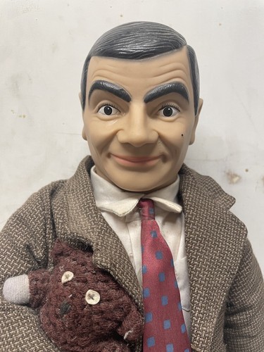 Mr. Bean Rowan Atkinson Doll with Teddy. No Tag, Rare Vintage 1997 - Imagen 2 de 4